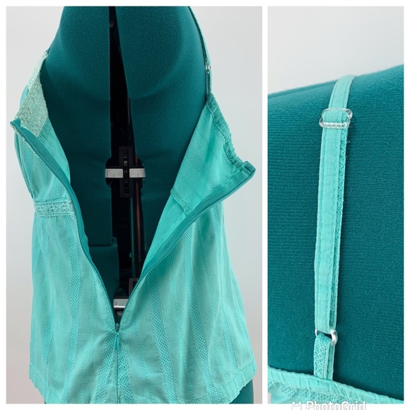 Reitman’s Seafoam Green Cotton Camisole Style Halter Top, Medium - Picture 5 of 16